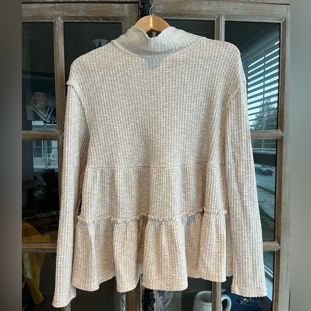 Anthropologie peplum sweater